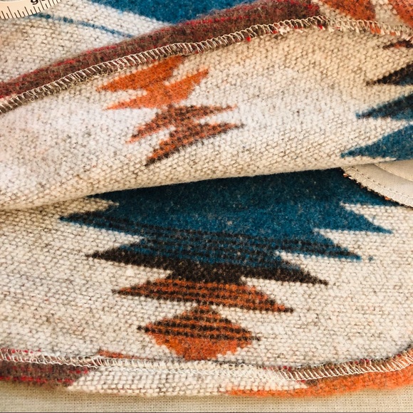 Aztec Tribal Jacket Oversized Heavy Flannel Shacket - Picture 10 of 12